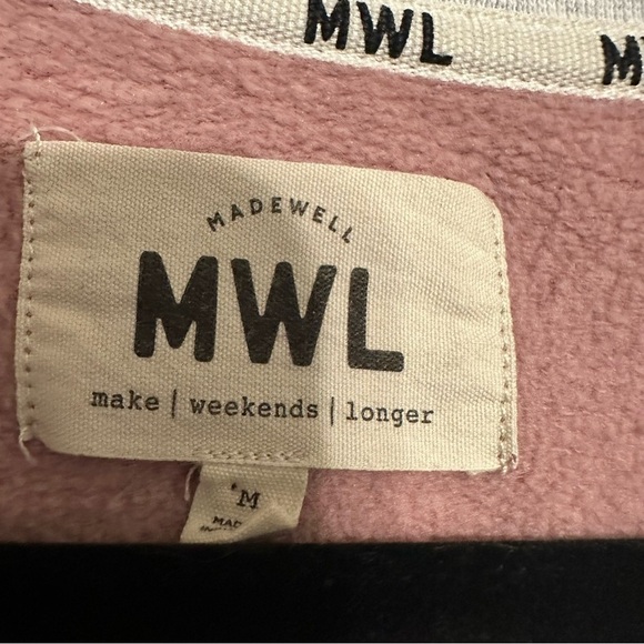 Madewell MWL Superbrushed Colorblock Easygoing Sweatshirt Medium - Picture 6 of 8